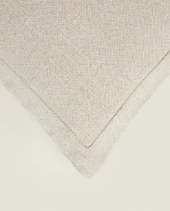 Solid*ZARA Home Linen Throw Pillow Cover Tan