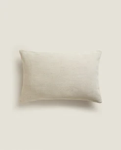 Solid*ZARA Home Linen Throw Pillow Cover Tan