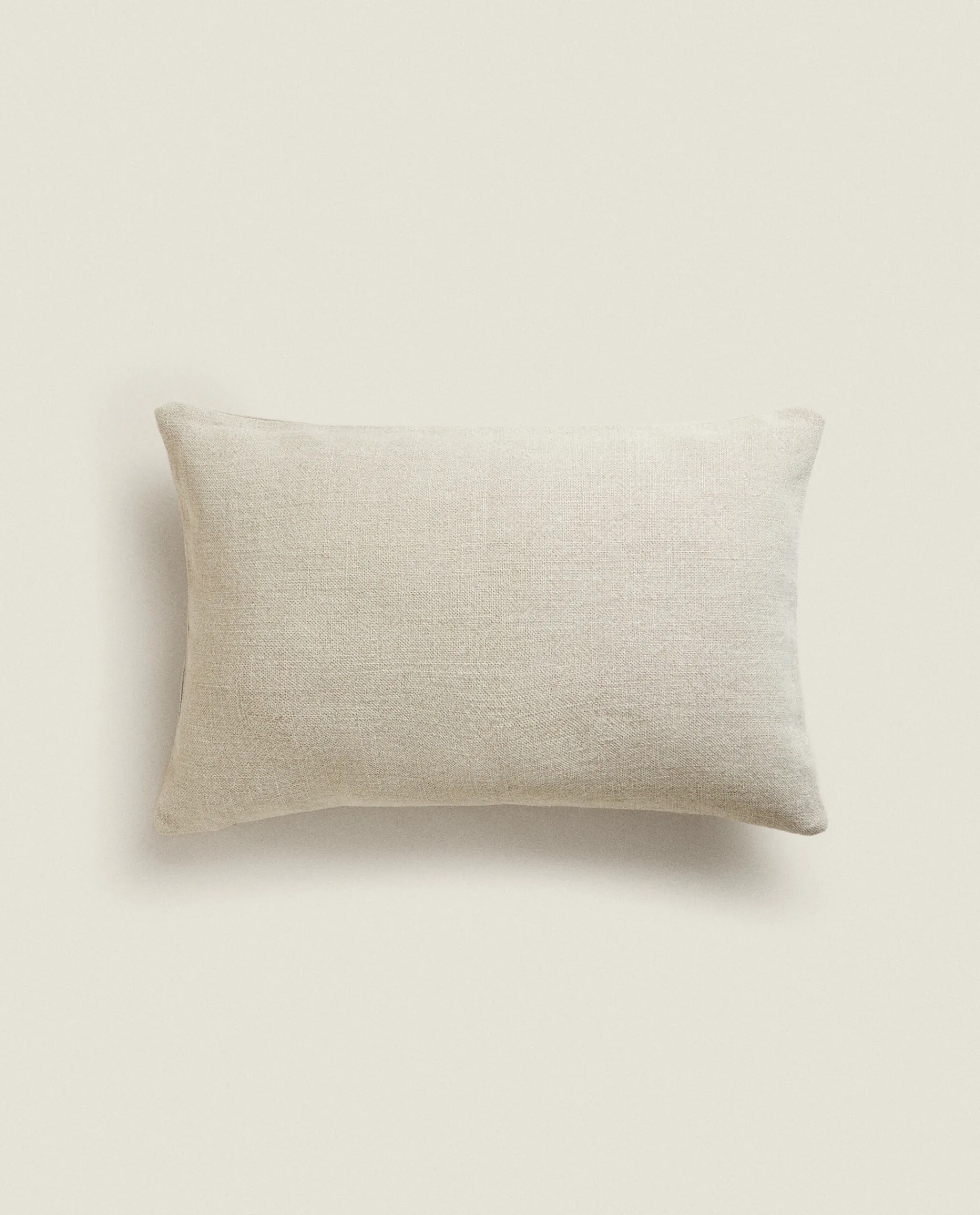Solid*ZARA Home Linen Throw Pillow Cover Tan