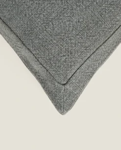 Solid*ZARA Home Linen Throw Pillow Cover Petroleum