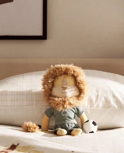 Playing*ZARA Home Lion Soccer Plush Toy Yellow