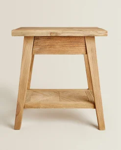 Bedside/Occasional Tables*ZARA Home Little Wooden Table Natural Colour