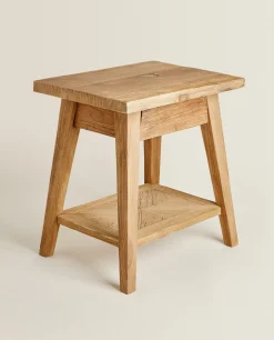 Bedside/Occasional Tables*ZARA Home Little Wooden Table Natural Colour