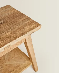 Bedside/Occasional Tables*ZARA Home Little Wooden Table Natural Colour