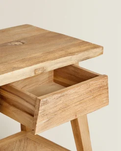 Bedside/Occasional Tables*ZARA Home Little Wooden Table Natural Colour