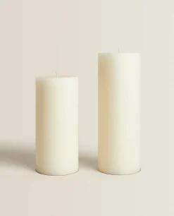 Candles*ZARA Home Long Cylinder Candle White