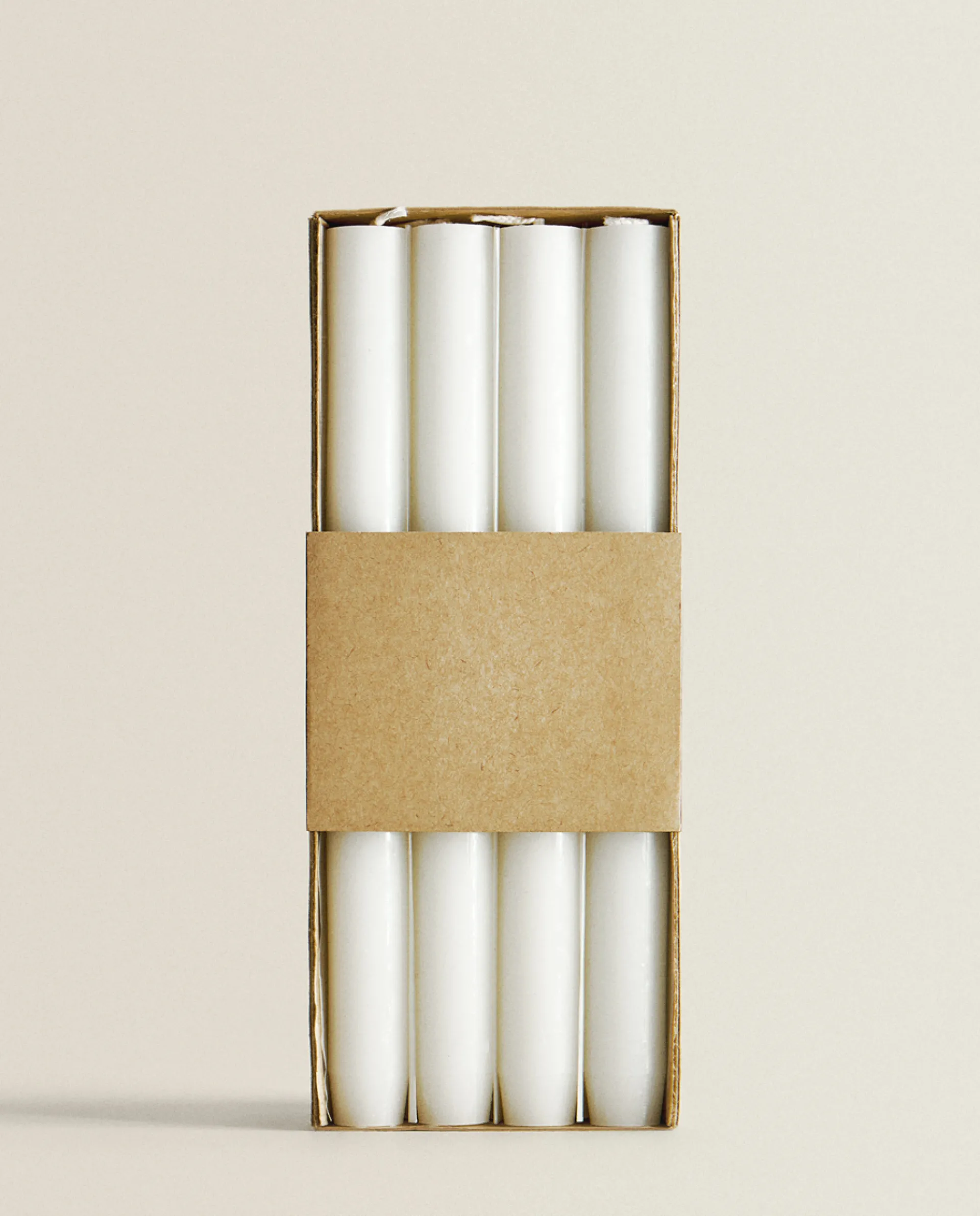 Candles*ZARA Home Long Dinner Candle (Pack Of 4) White