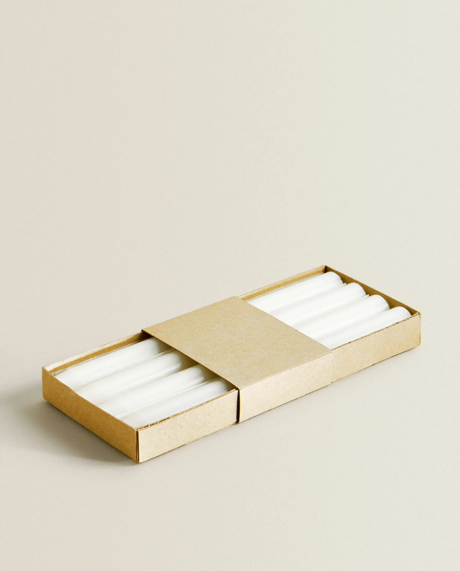 Candles*ZARA Home Long Dinner Candle (Pack Of 4) White