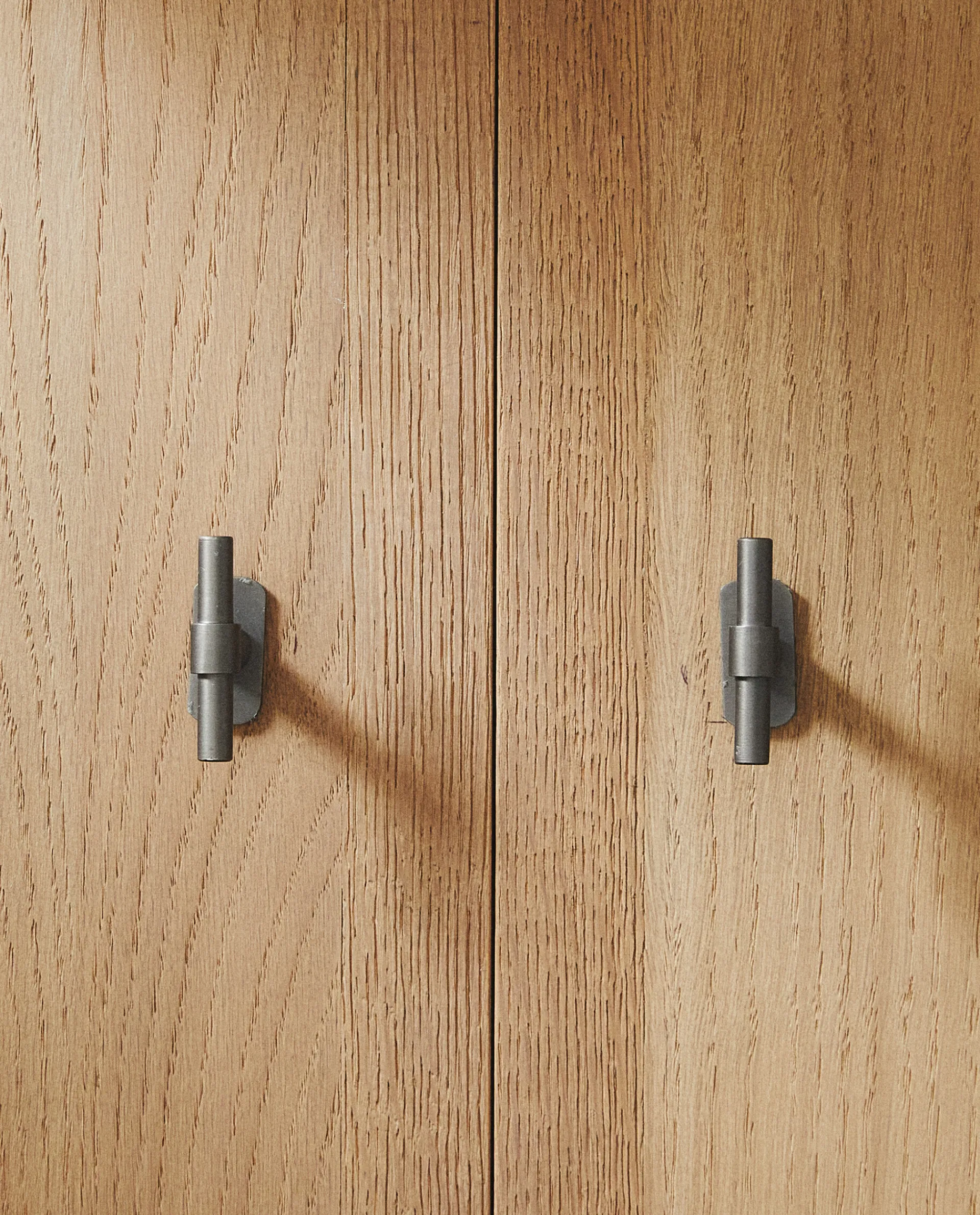 Door Knobs*ZARA Home Long Metal Door Knob (Pack Of 2) Grey