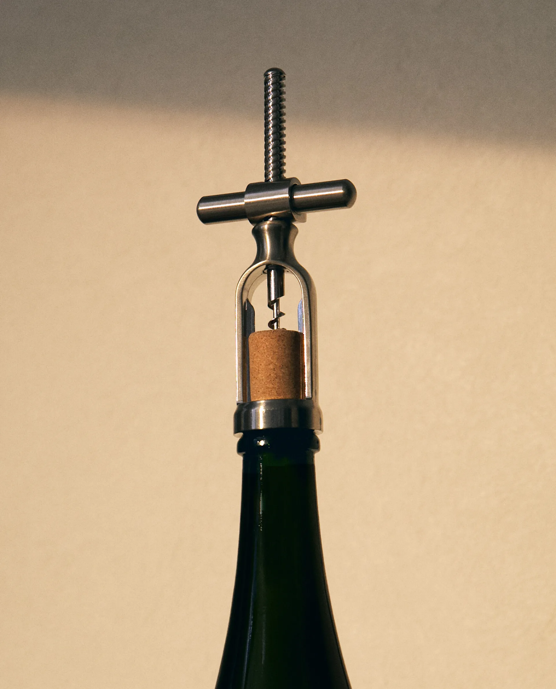 Wine & Cheese Collection*ZARA Home Manual Corkscrew With Screw Handle Steel