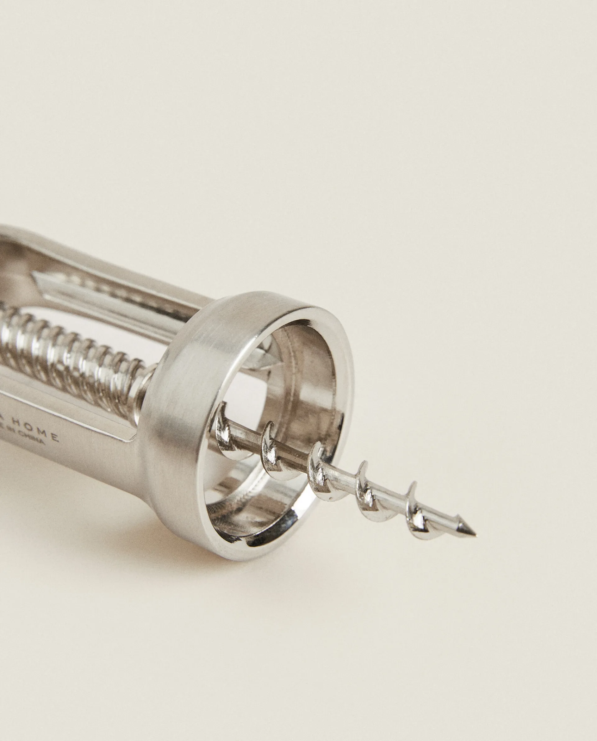 Wine & Cheese Collection*ZARA Home Manual Corkscrew With Screw Handle Steel