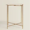 Bedside/Occasional Tables*ZARA Home Marble Side Table Cream