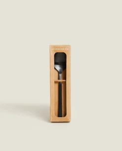 Cutlery*ZARA Home Matte Dessert Spoons (Pack Of 4) Black