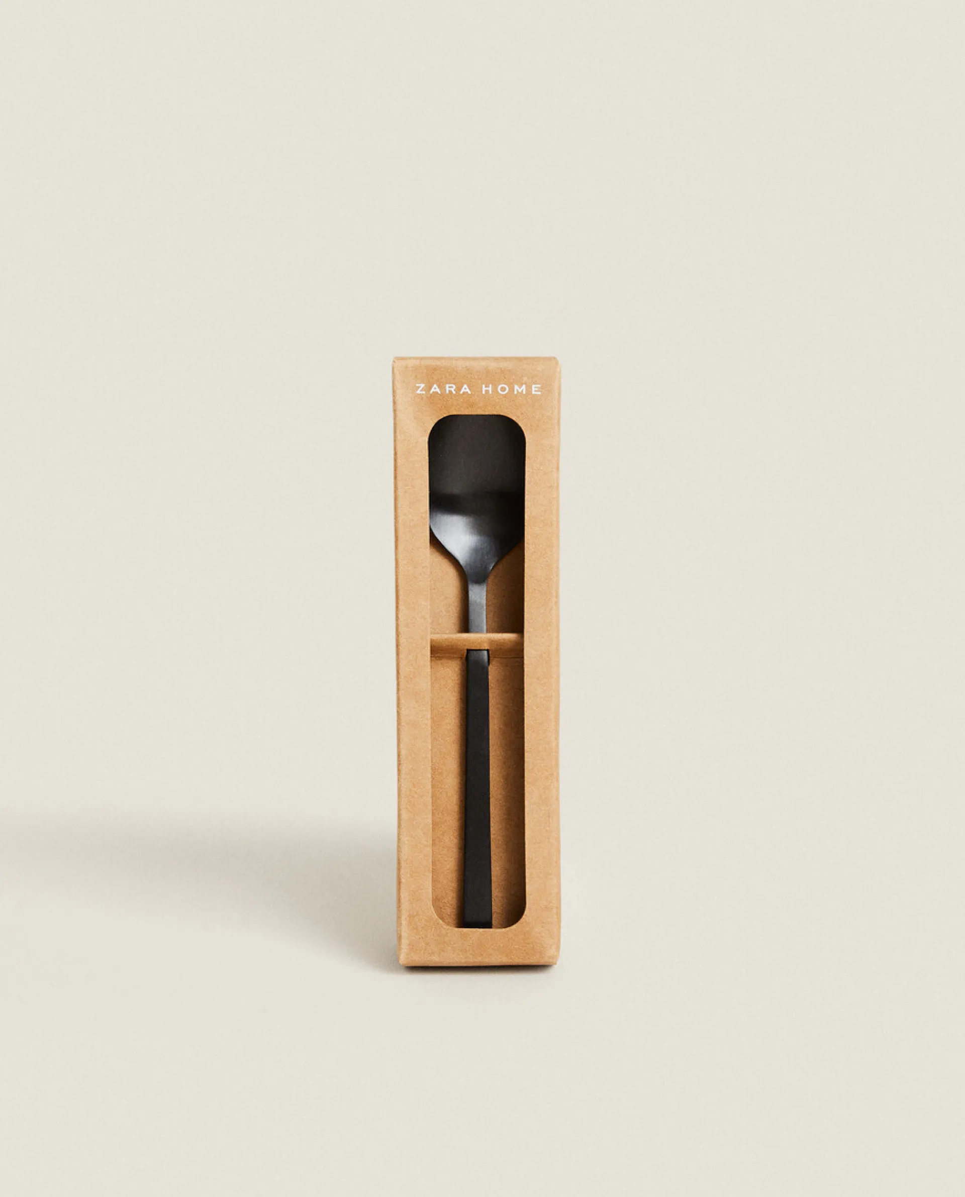 Cutlery*ZARA Home Matte Dessert Spoons (Pack Of 4) Black