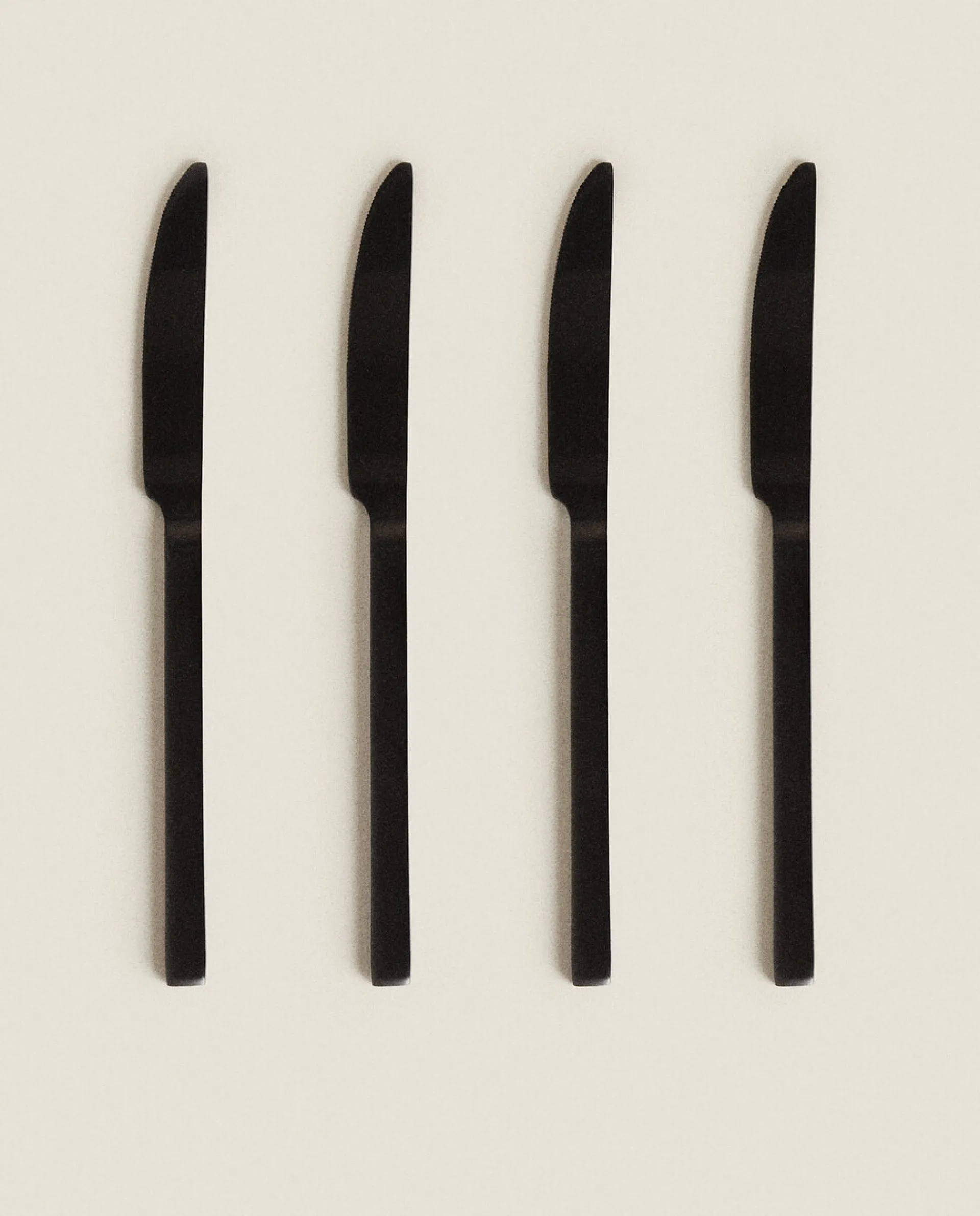 Cutlery*ZARA Home Matte Knives (Pack Of 4) Black