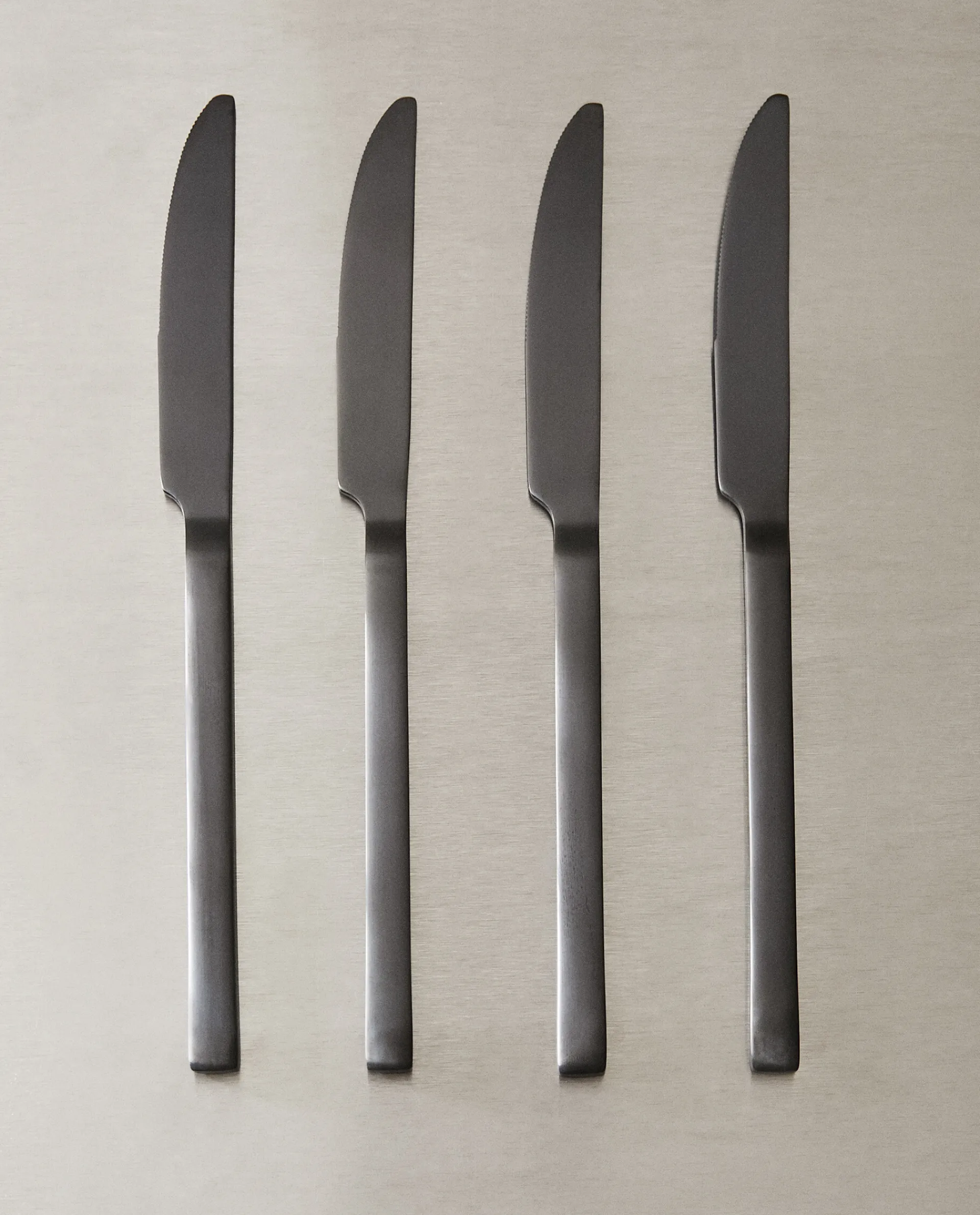 Cutlery*ZARA Home Matte Knives (Pack Of 4) Black