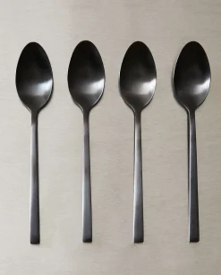 Cutlery*ZARA Home Matte Spoons (Pack Of 4) Black