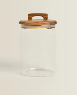 Borosilicate Glass*ZARA Home Medium Wide Jar Natural Colour