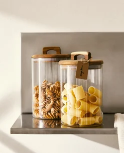 Borosilicate Glass*ZARA Home Medium Wide Jar Natural Colour