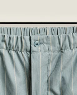 Man*ZARA Home Men'S Striped Bottoms Green