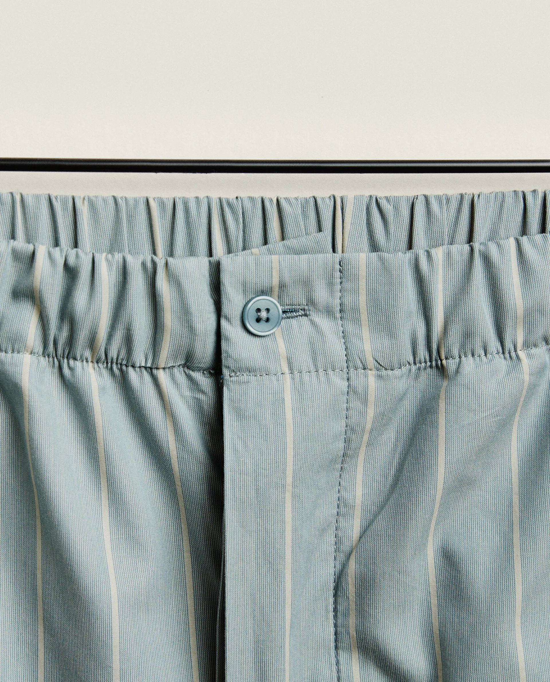 Man*ZARA Home Men'S Striped Bottoms Green