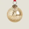 Decoration*ZARA Home Mercurized Glass Christmas Ornament Golden