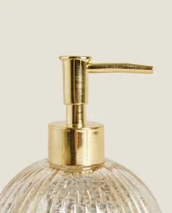 Dispensers*ZARA Home Mercurized Glass Dispenser Golden