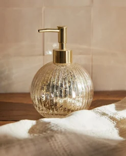 Dispensers*ZARA Home Mercurized Glass Dispenser Golden