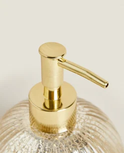 Dispensers*ZARA Home Mercurized Glass Dispenser Golden
