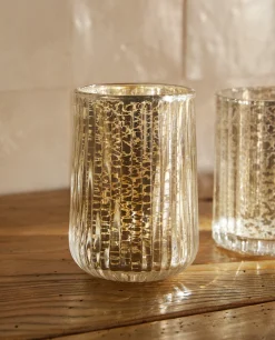 Glasses*ZARA Home Mercurized Glass Tumbler Golden