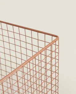 Storage*ZARA Home Metal Cart With Wheels Brown