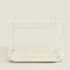 Cleaning*ZARA Home Metal Dish Rack With Tray Cream