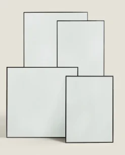 Mirrors*ZARA Home Metal Frame Mirror Black