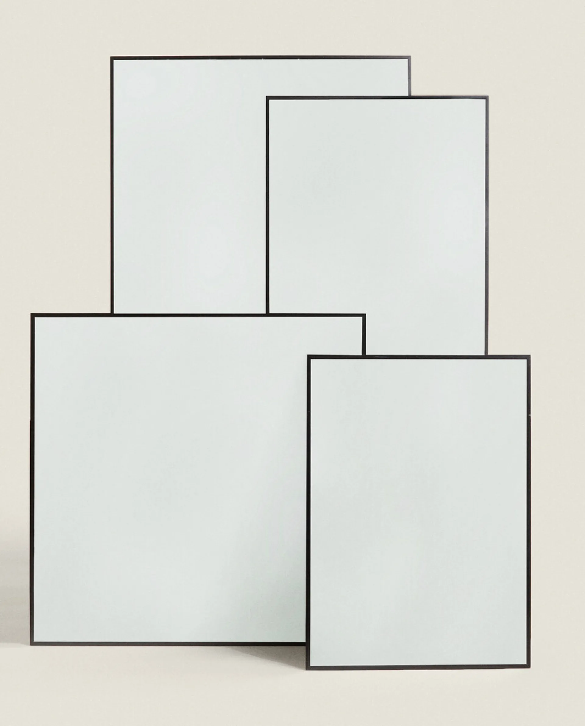 Mirrors*ZARA Home Metal Frame Mirror Black