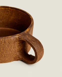 Candlesticks And Tealight Holders*ZARA Home Metal-Based Tealight Holder Brown