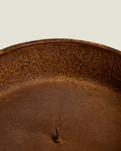 Candlesticks And Tealight Holders*ZARA Home Metal-Based Tealight Holder Brown