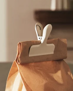 Storage*ZARA Home Metallic Clips (Set Of 3) Cream
