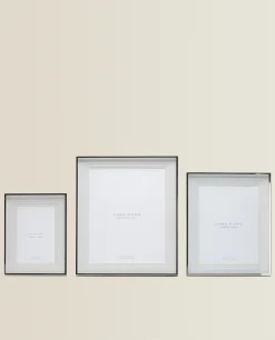 Frames And Canvases*ZARA Home Metallic Frame With Triple Mat Silver