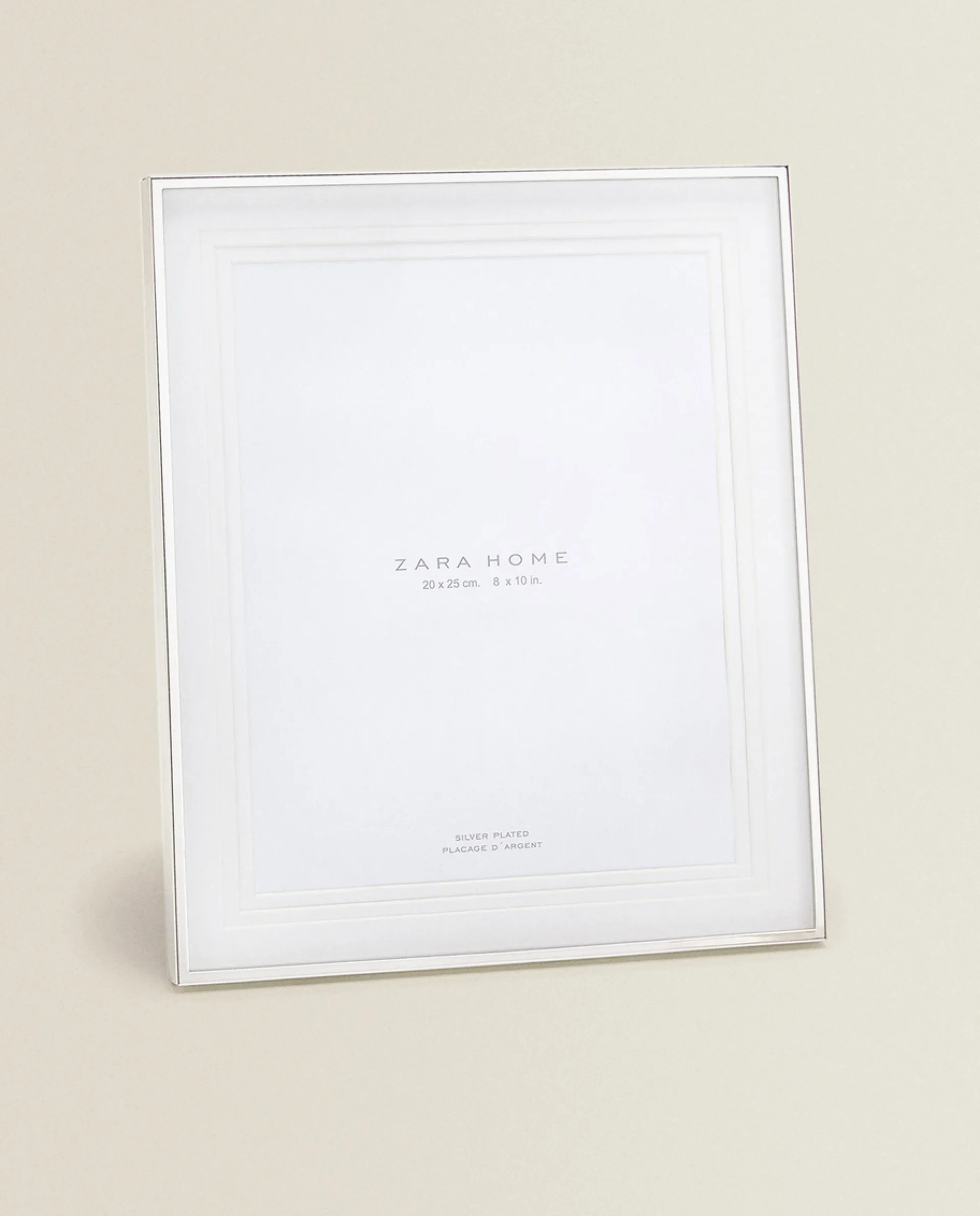 Frames And Canvases*ZARA Home Metallic Frame With Triple Mat Silver