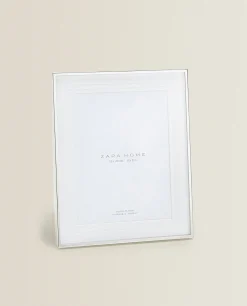 Frames And Canvases*ZARA Home Metallic Frame With Triple Mat Silver