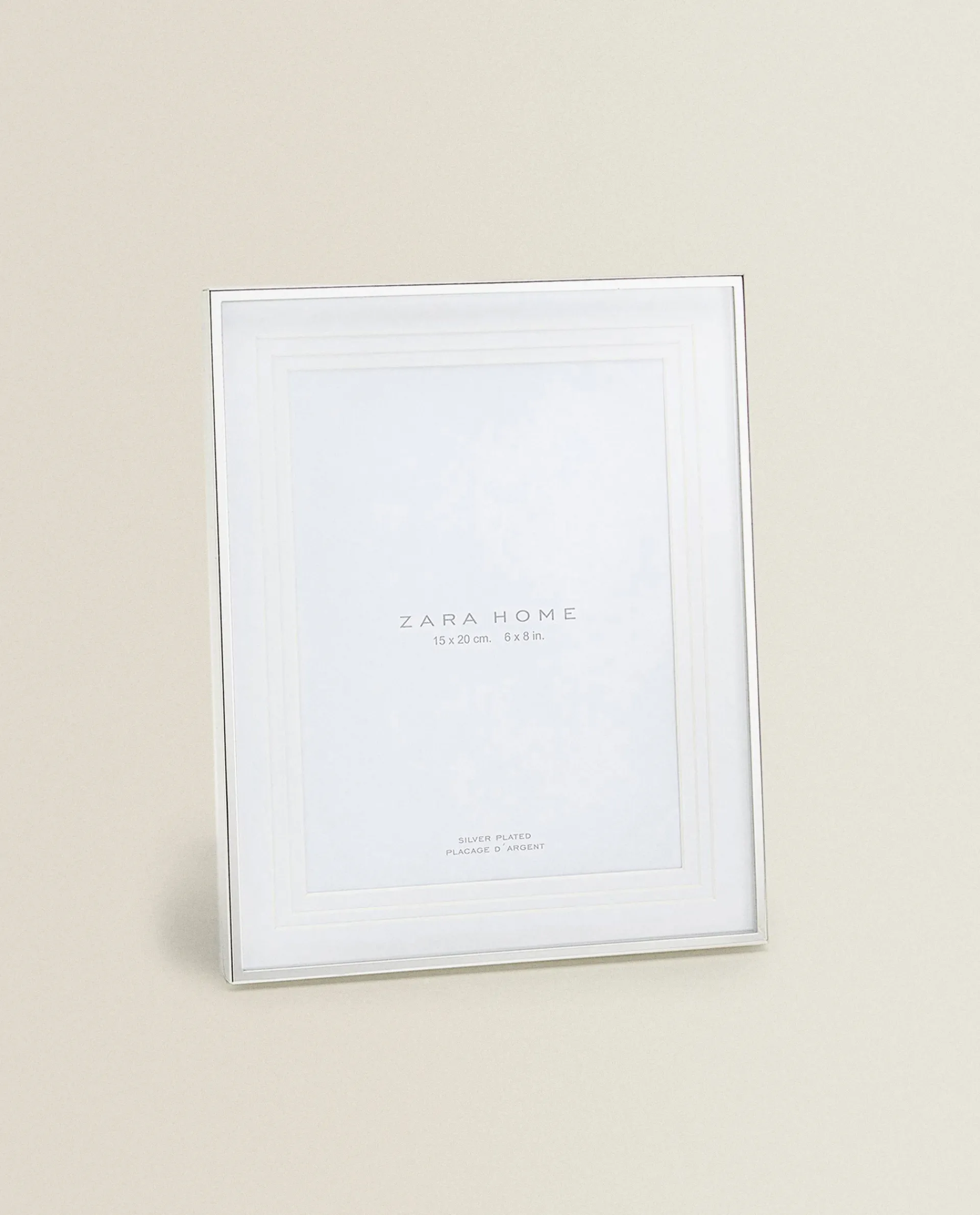 Frames And Canvases*ZARA Home Metallic Frame With Triple Mat Silver