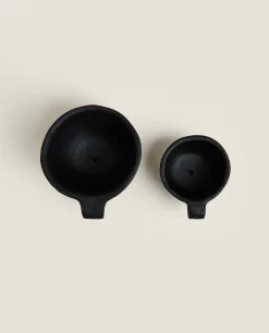 Candlesticks And Tealight Holders*ZARA Home Metallic Tealight Holder Black