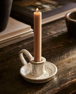 Candlesticks And Tealight Holders*ZARA Home Mini Clay Candlestick Grey