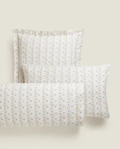 Pillowcases*ZARA Home Mini Floral Print Pillowcase Oyster White