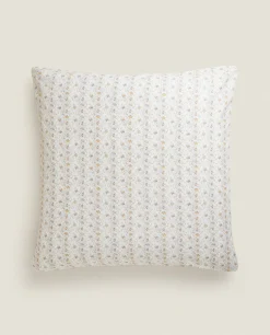 Pillowcases*ZARA Home Mini Floral Print Pillowcase Oyster White