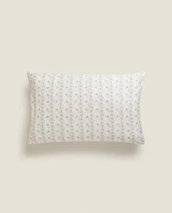Pillowcases*ZARA Home Mini Floral Print Pillowcase Oyster White