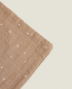 Crib Bedding*ZARA Home Moon And Star Duvet Cover Set Taupe