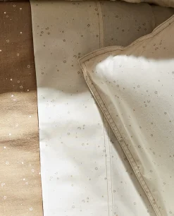 Crib Bedding*ZARA Home Moon And Star Flat Sheet Set Taupe