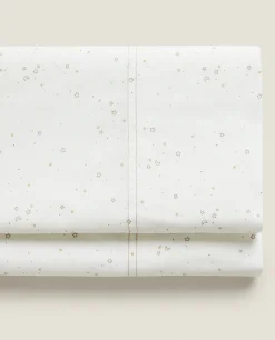 Crib Bedding*ZARA Home Moon And Star Flat Sheet Set Taupe