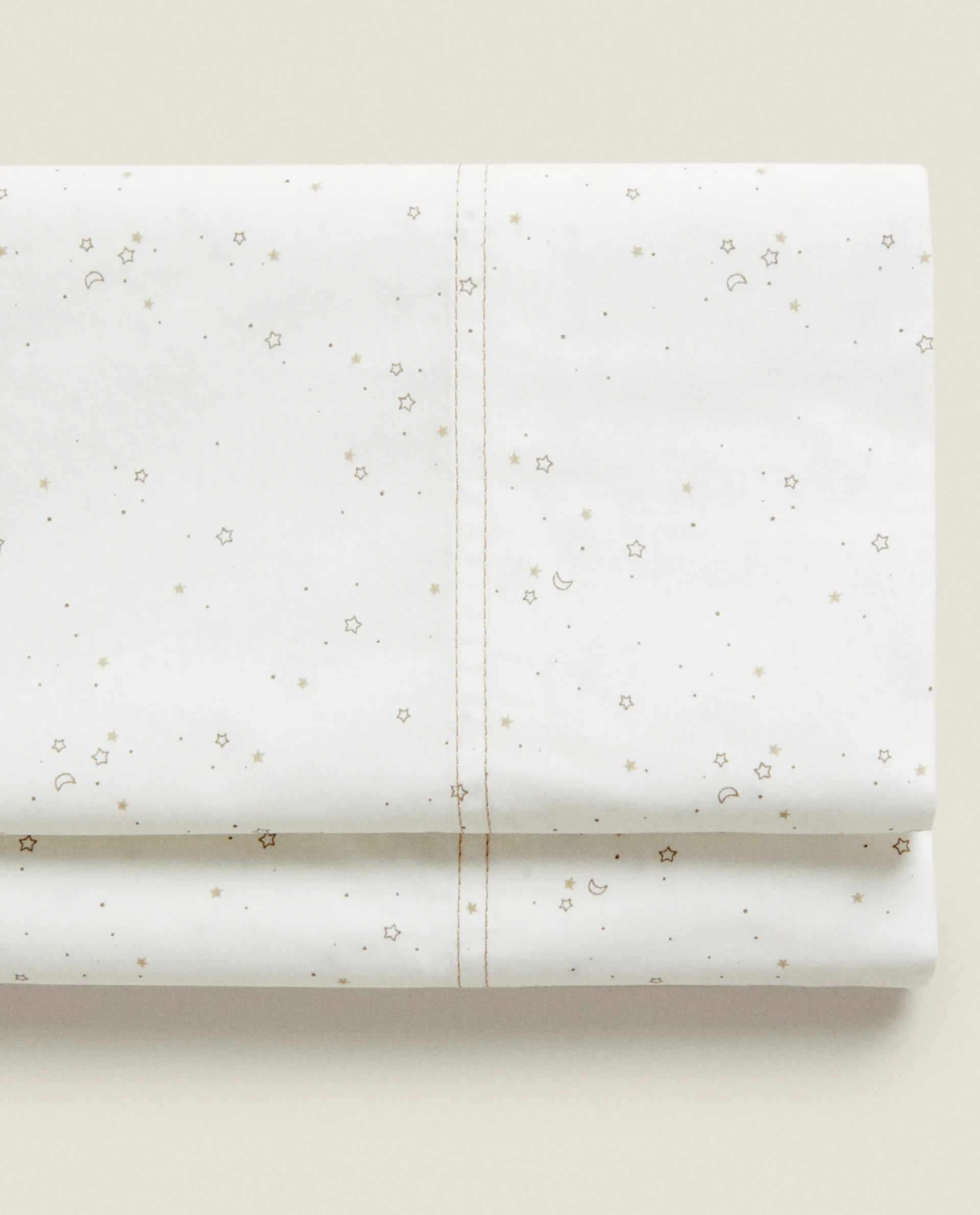 Crib Bedding*ZARA Home Moon And Star Flat Sheet Set Taupe